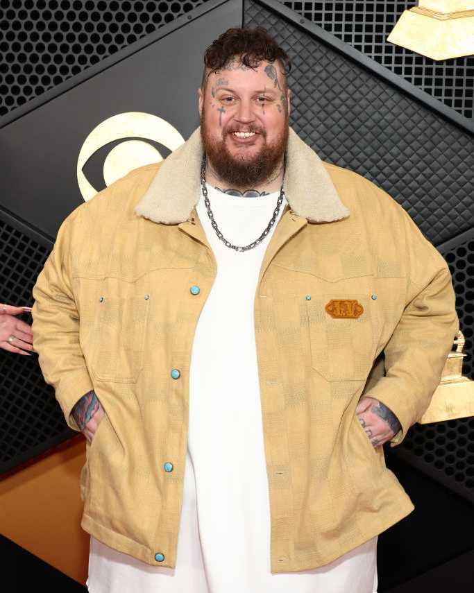 66th GRAMMY Awards - Arrivals LOS ANGELES, CALIFORNIA - FEBRUARY 04: Jelly Roll attends the 66th GRAMMY Awards at Crypto.com Arena on February 04, 2024 in Los Angeles, California. (Photo by Matt Winkelmeyer/Getty Images for The Recording Academy)
