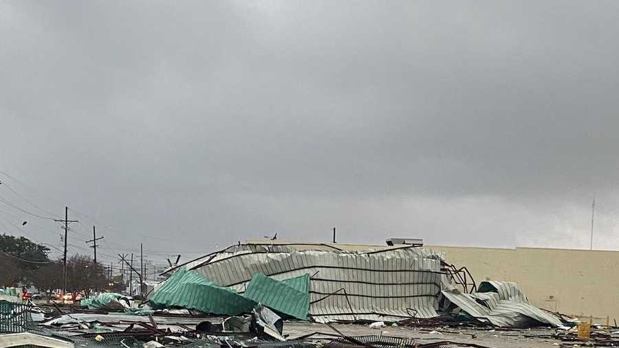 Tornado damage across New Orleans tornado damage across new orleans