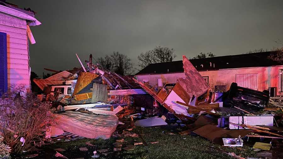 Tornado damage across New Orleans tornado damage across new orleans