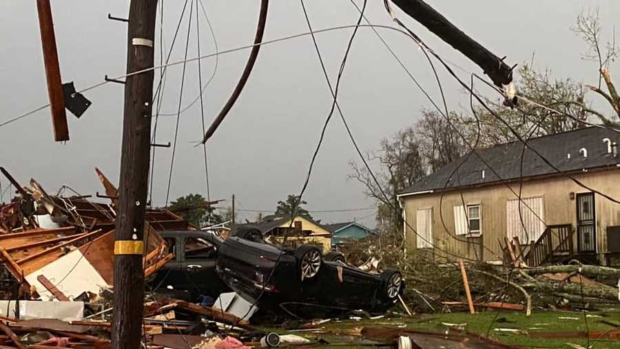 Tornado damage across New Orleans tornado damage across new orleans