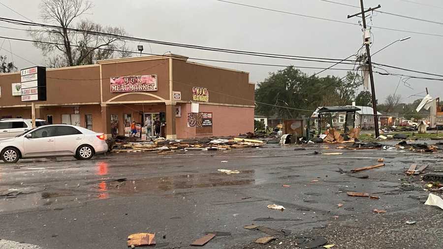 Tornado damage across New Orleans tornado damage across new orleans